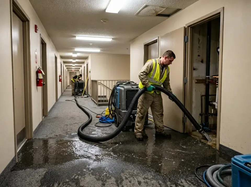 multi-unit-apartment-hallway-f-005 — frequently asked questions, Emergency Burst Pipe Water Extraction & Removal in Fort Tho…
